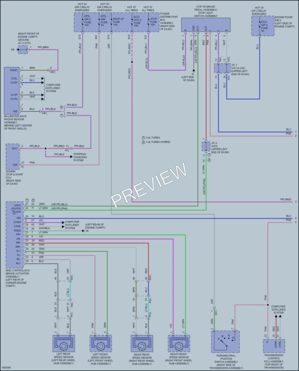 2024 Toyota TundraHybrid Cruise Control wiring diagram preview