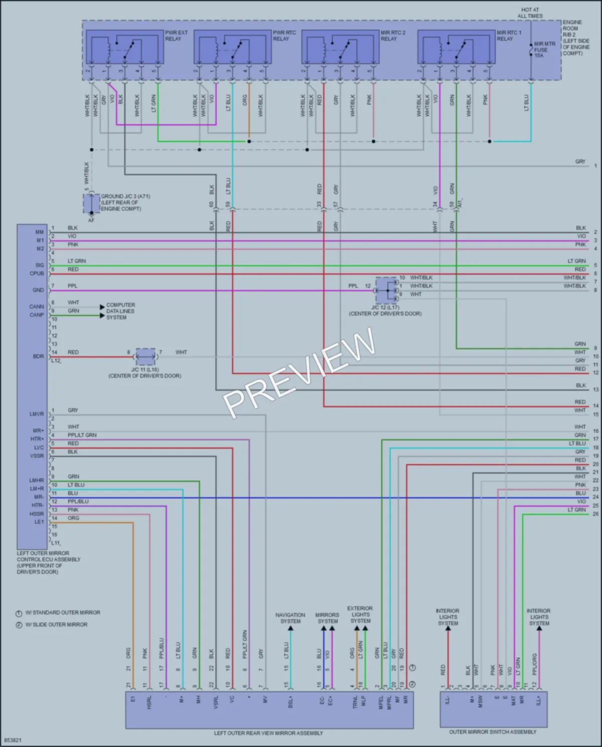 2024 Toyota TundraHybrid Memory Systems wiring diagram preview