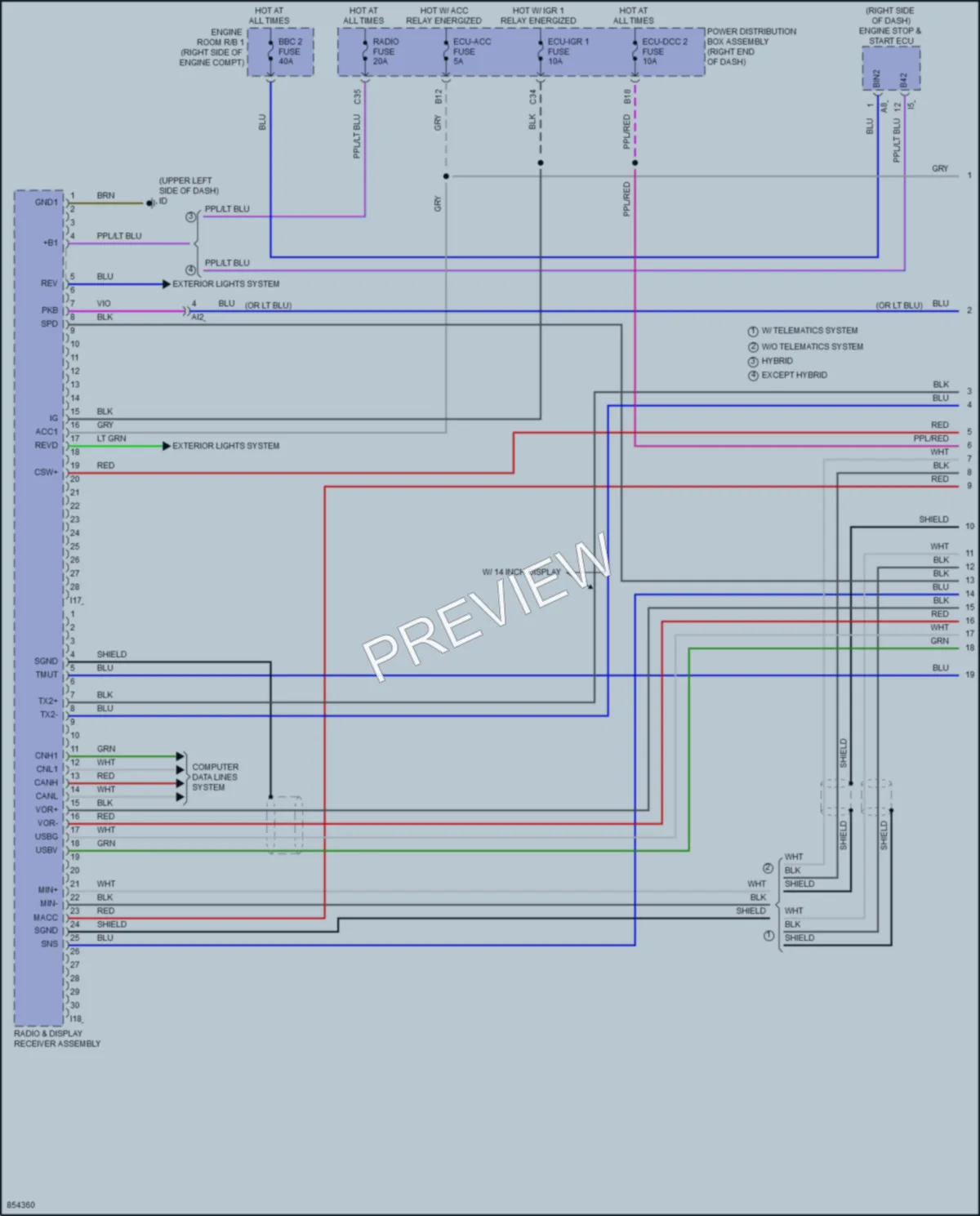 2024 Toyota TundraHybrid Radio wiring diagram preview