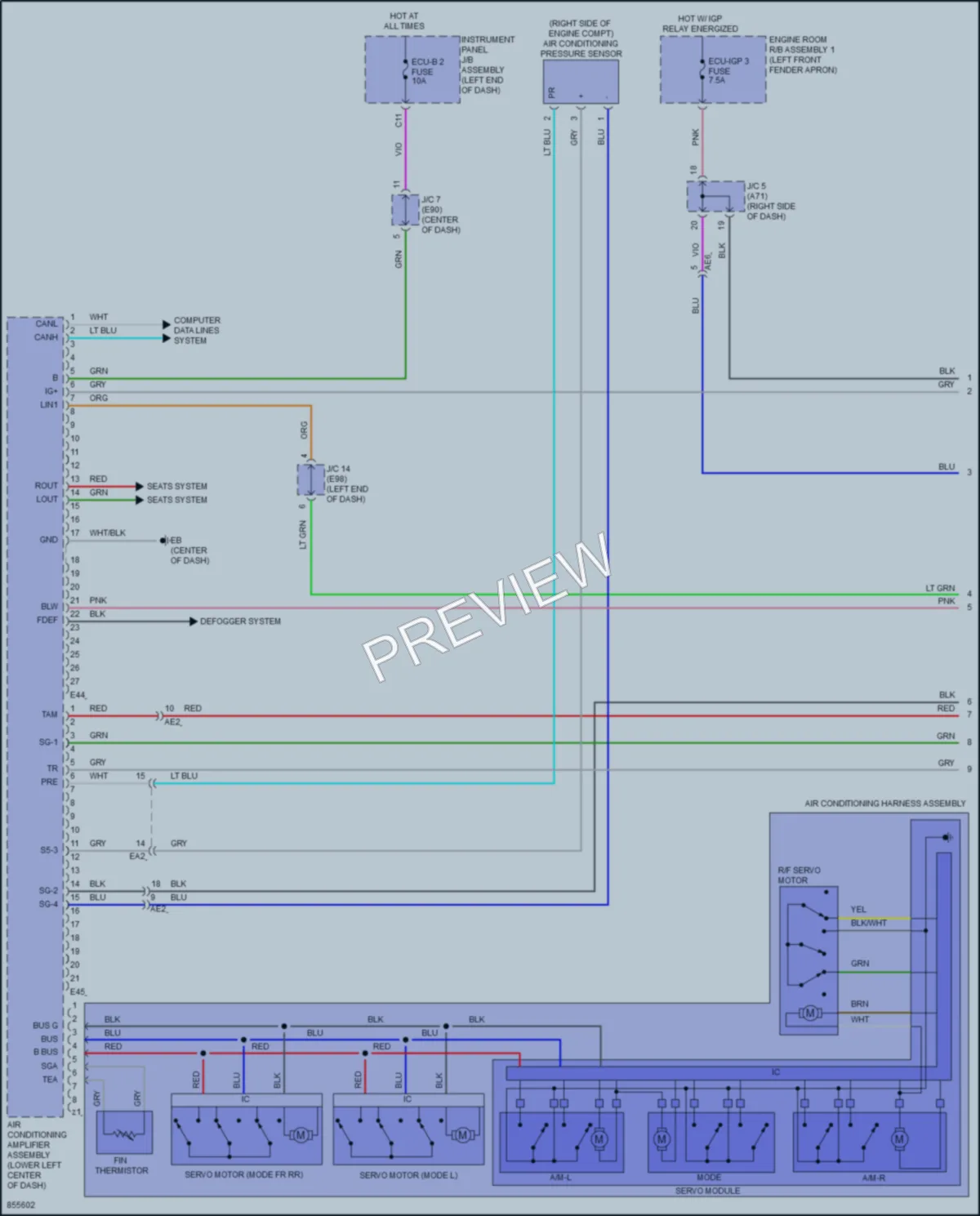 2024 Toyota VenzaHybrid Air Conditioning wiring diagram preview