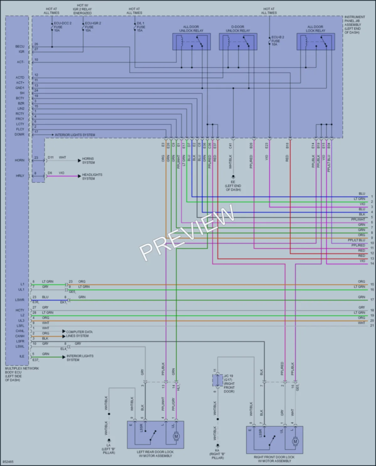 2024 Toyota VenzaHybrid Anti Theft wiring diagram preview