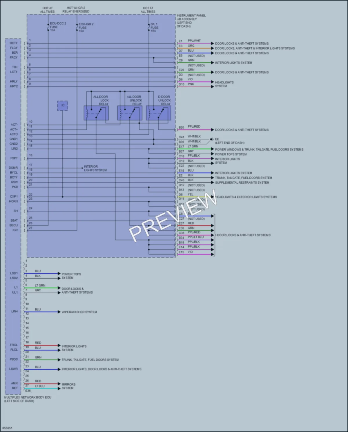 2024 Toyota VenzaHybrid Body Control Modules wiring diagram preview