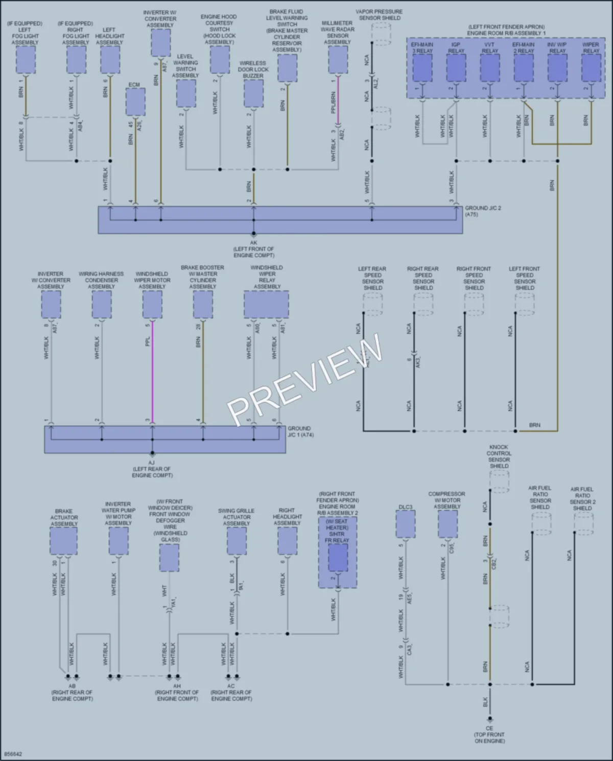 2024 Toyota VenzaHybrid Ground Distribution wiring diagram preview