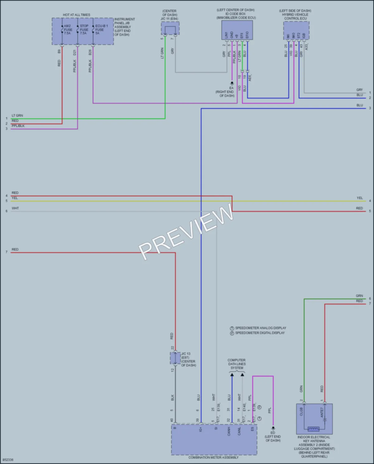 2024 Toyota VenzaHybrid Power Door Locks wiring diagram preview