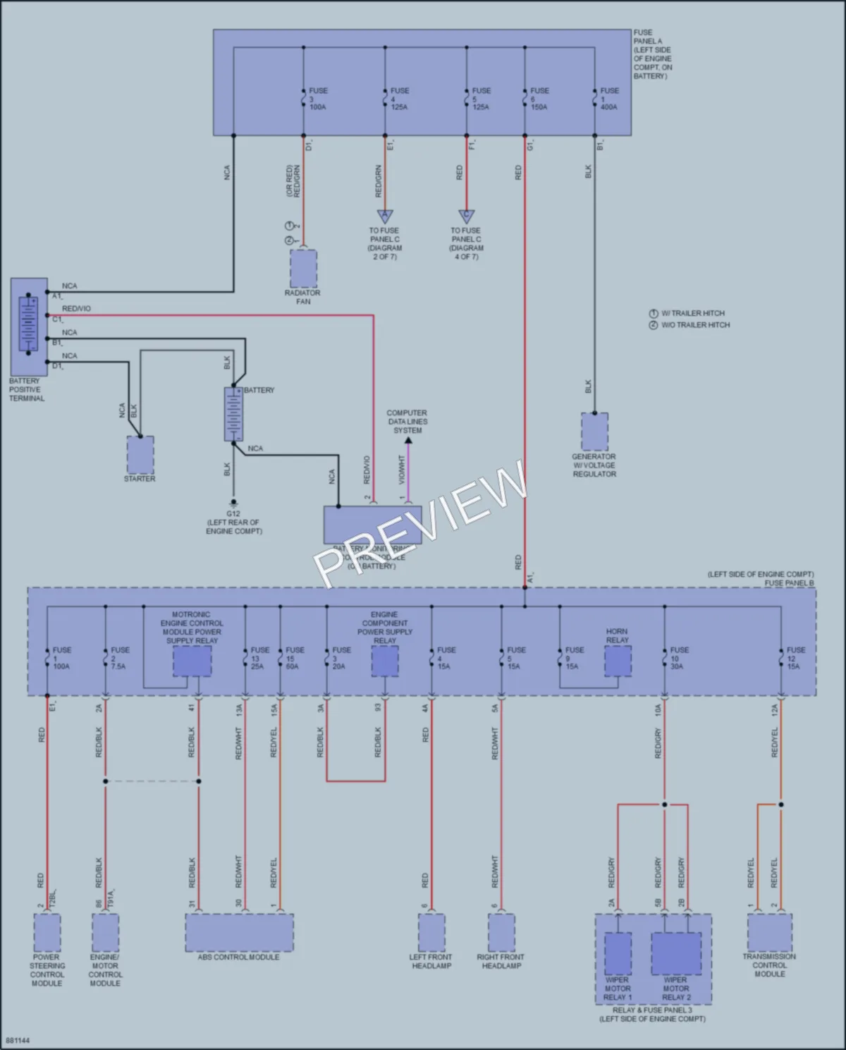 2024 Volkswagen Atlas Power Distribution wiring diagram preview