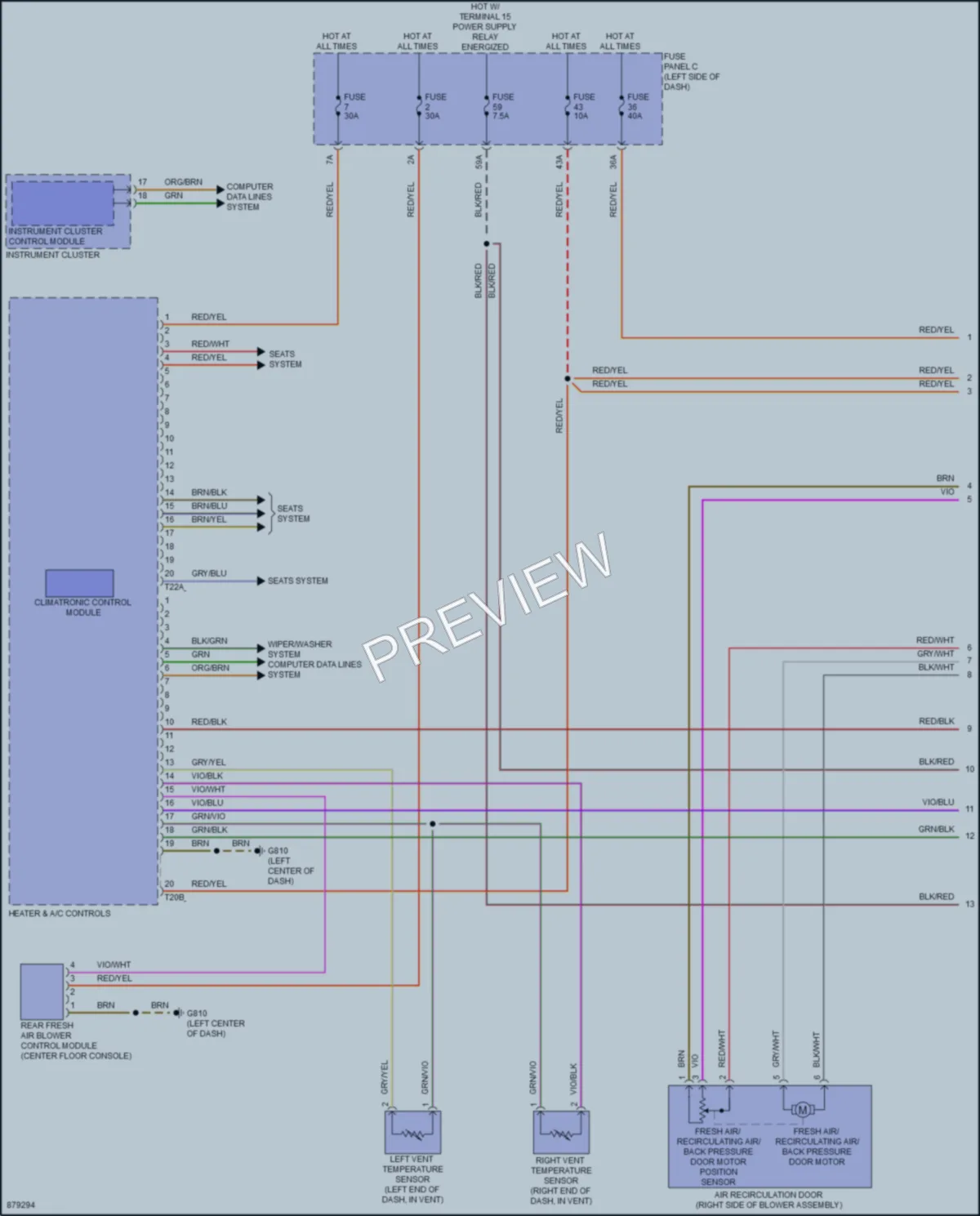2024 Volkswagen AtlasCrossSport Air Conditioning wiring diagram preview