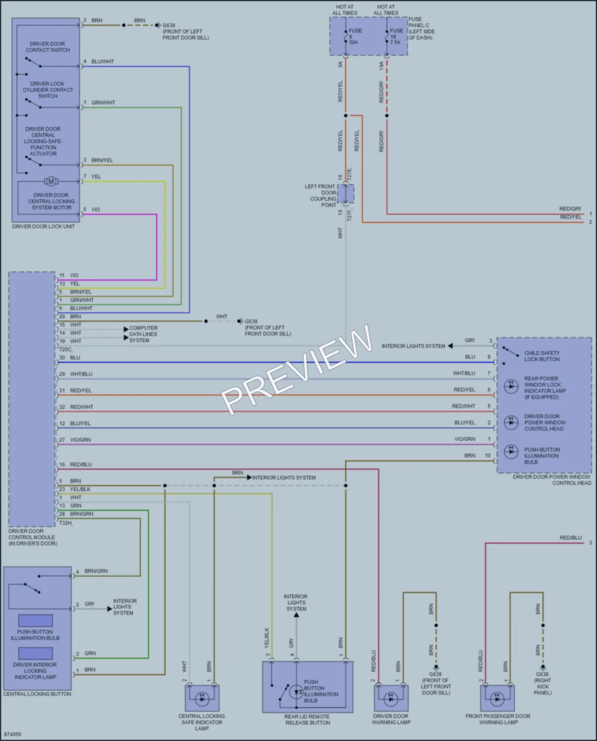 2024 Volkswagen AtlasCrossSport Anti Theft wiring diagram preview
