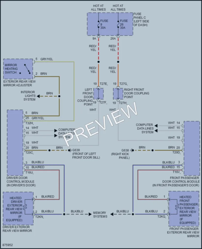 2024 Volkswagen AtlasCrossSport Defoggers wiring diagram preview