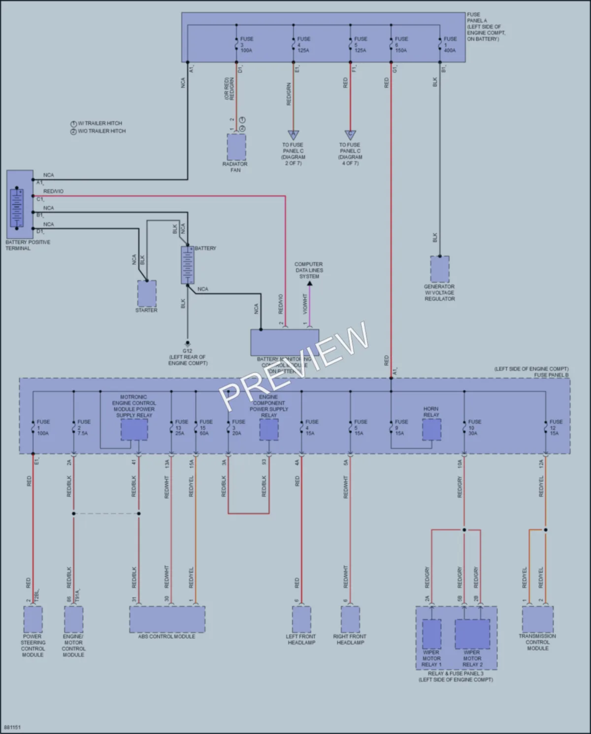 2024 Volkswagen AtlasCrossSport Power Distribution wiring diagram preview