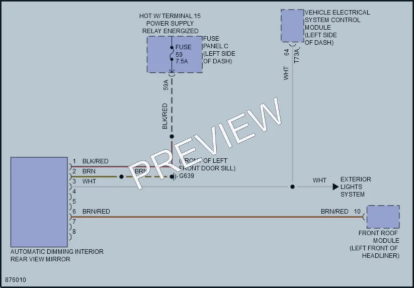 2024 Volkswagen AtlasCrossSport Power Mirrors wiring diagram preview