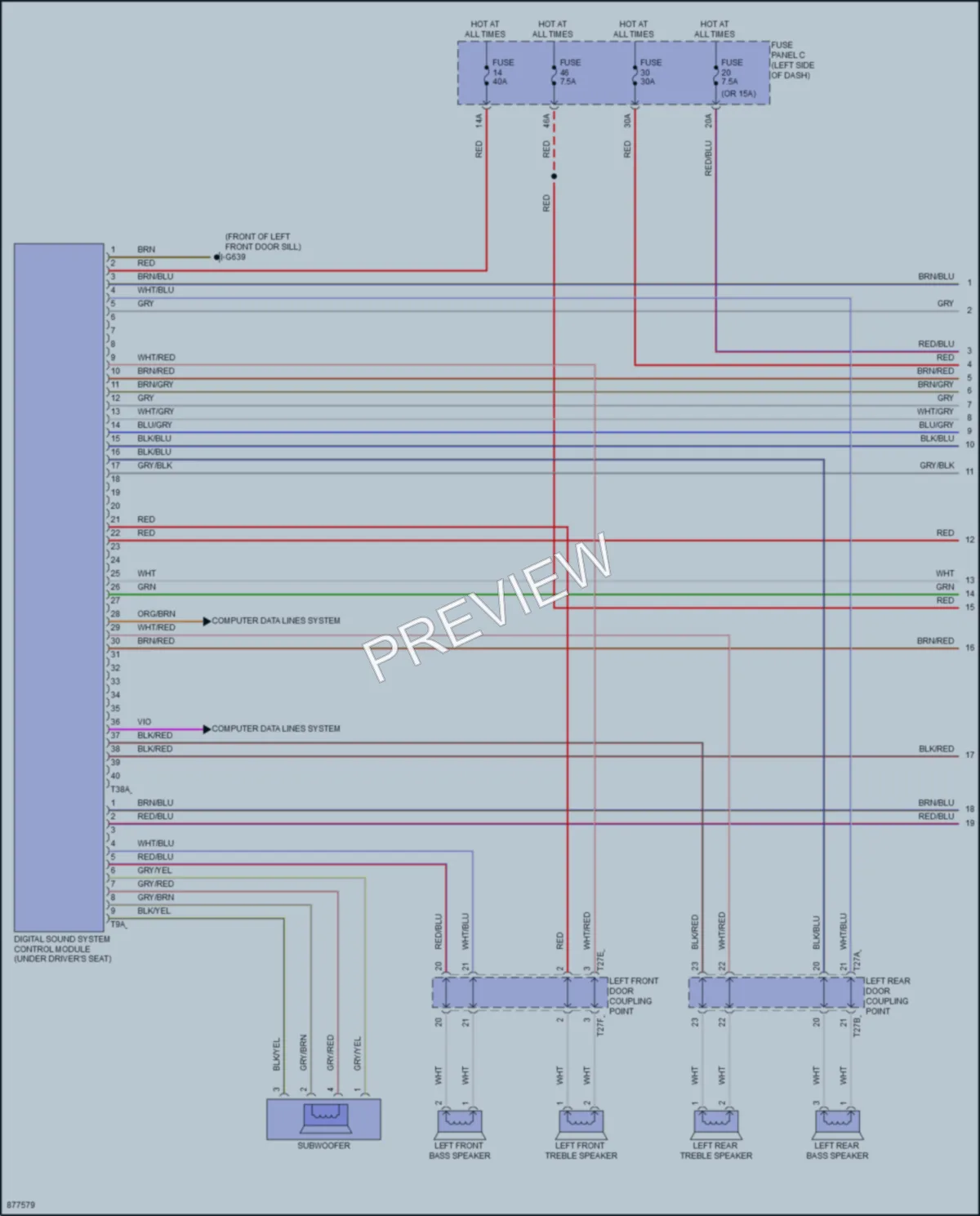2024 Volkswagen AtlasCrossSport Radio wiring diagram preview
