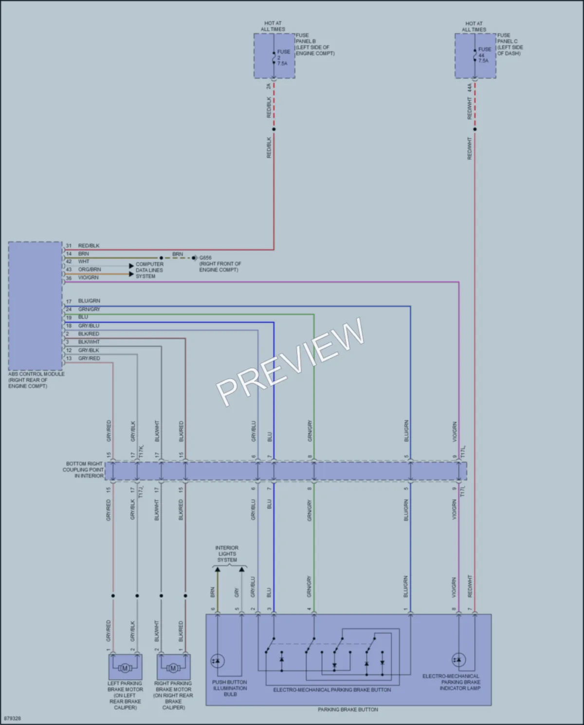 2024 Volkswagen AtlasCrossSport Shift Interlock wiring diagram preview