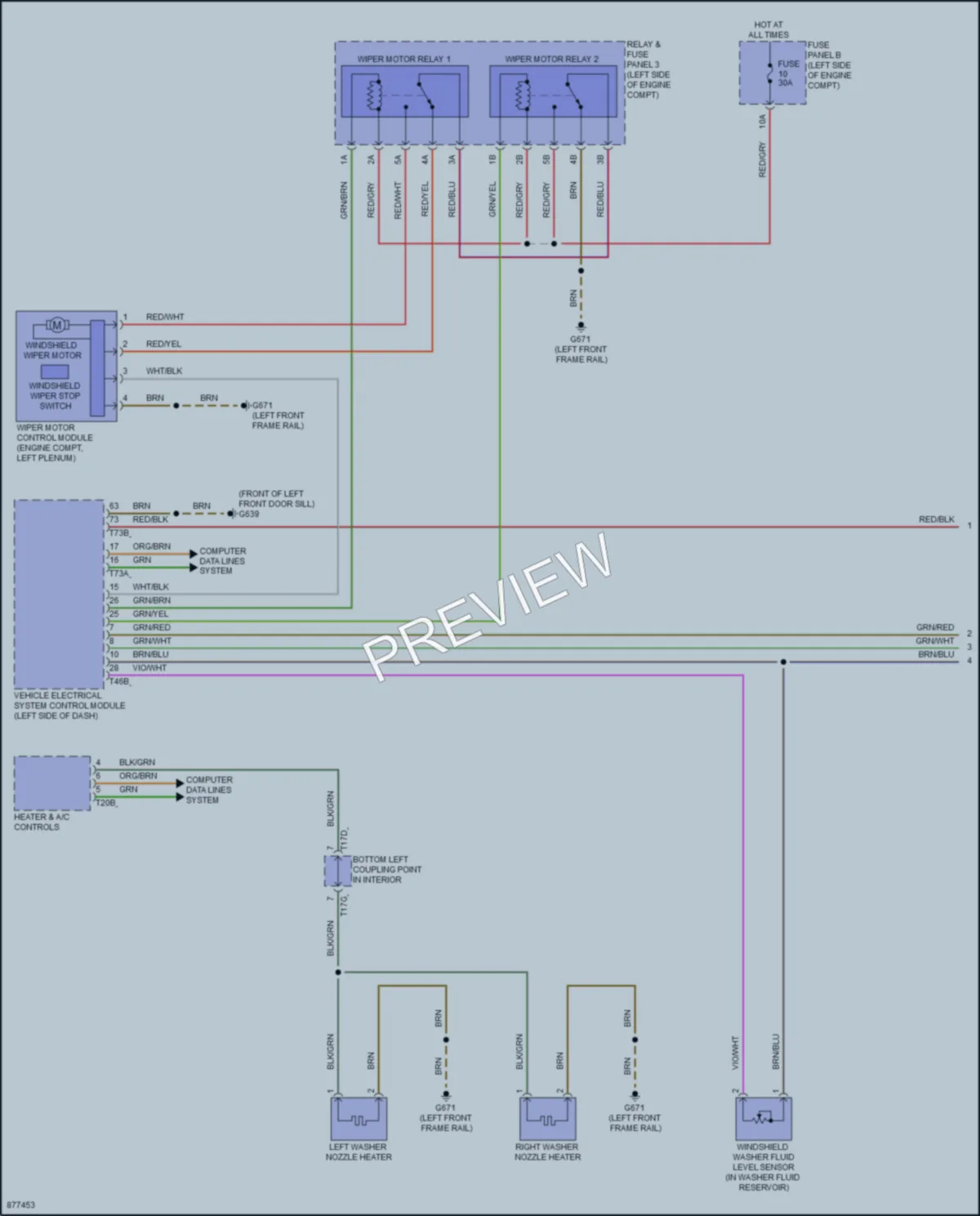 2024 Volkswagen AtlasCrossSport Wiper Washer wiring diagram preview