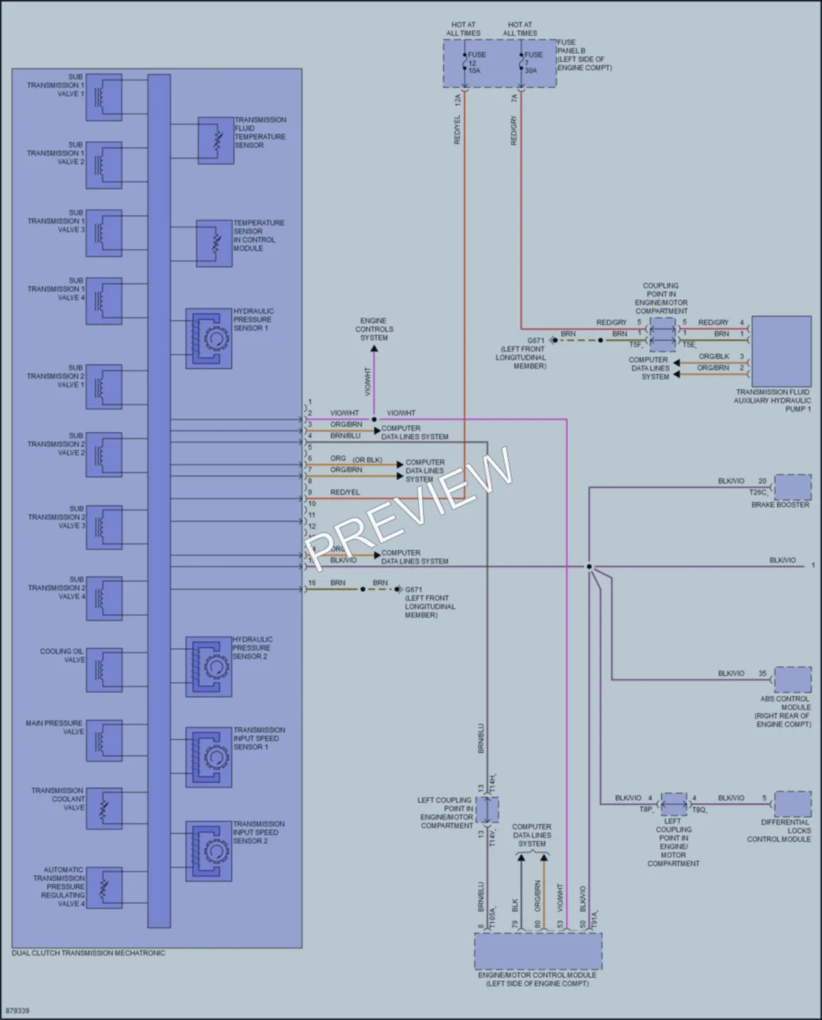 2024 Volkswagen GolfGTI Transmission wiring diagram preview