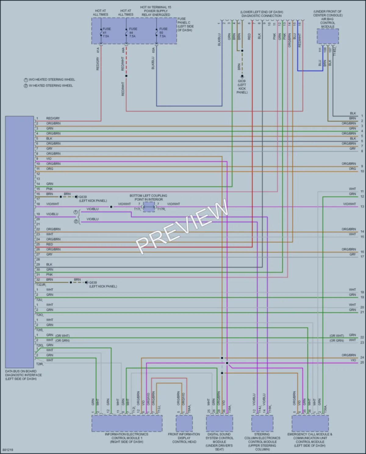 2024 Volkswagen GolfR Computer Data Lines wiring diagram preview