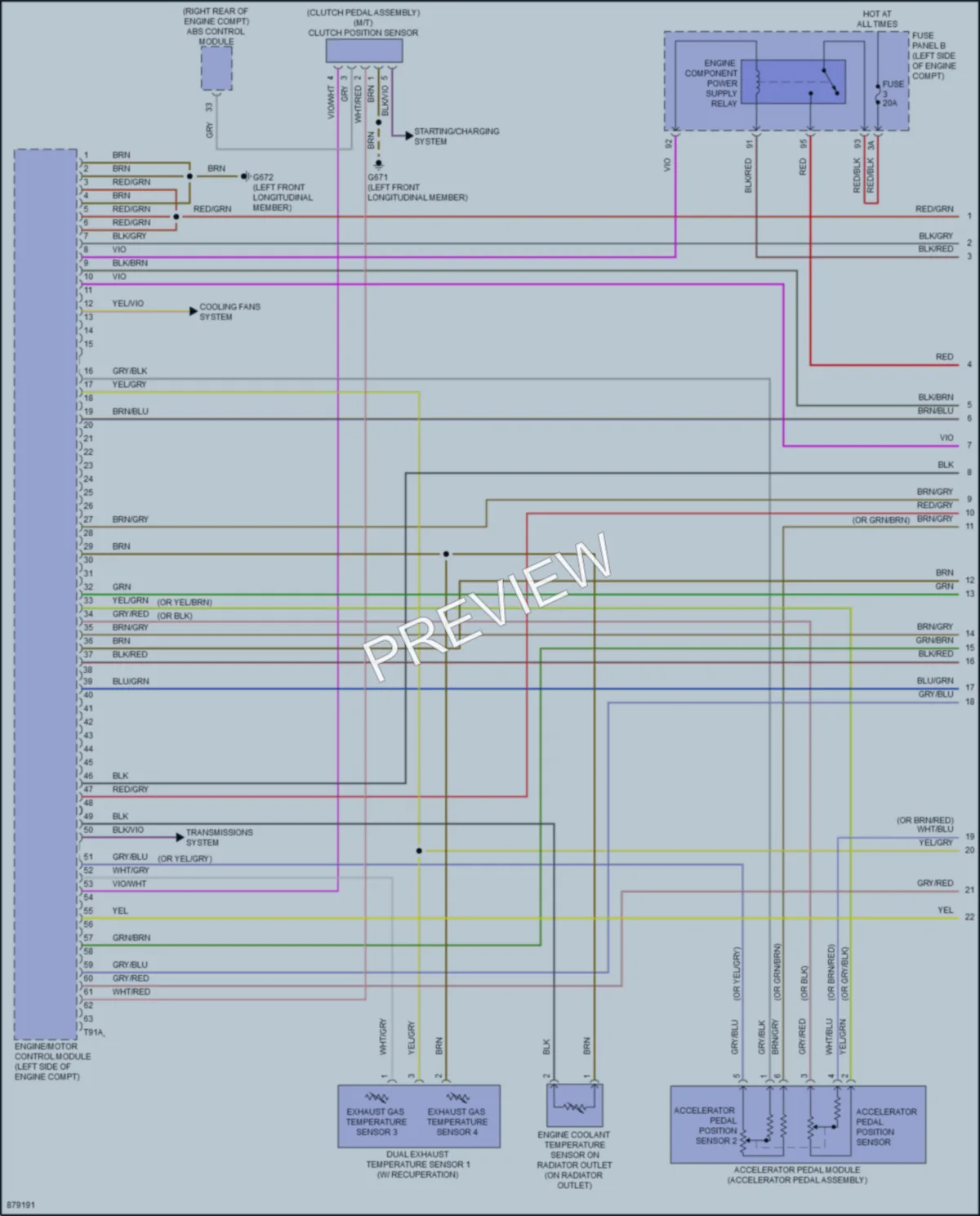2024 Volkswagen GolfR Engine Performance wiring diagram preview