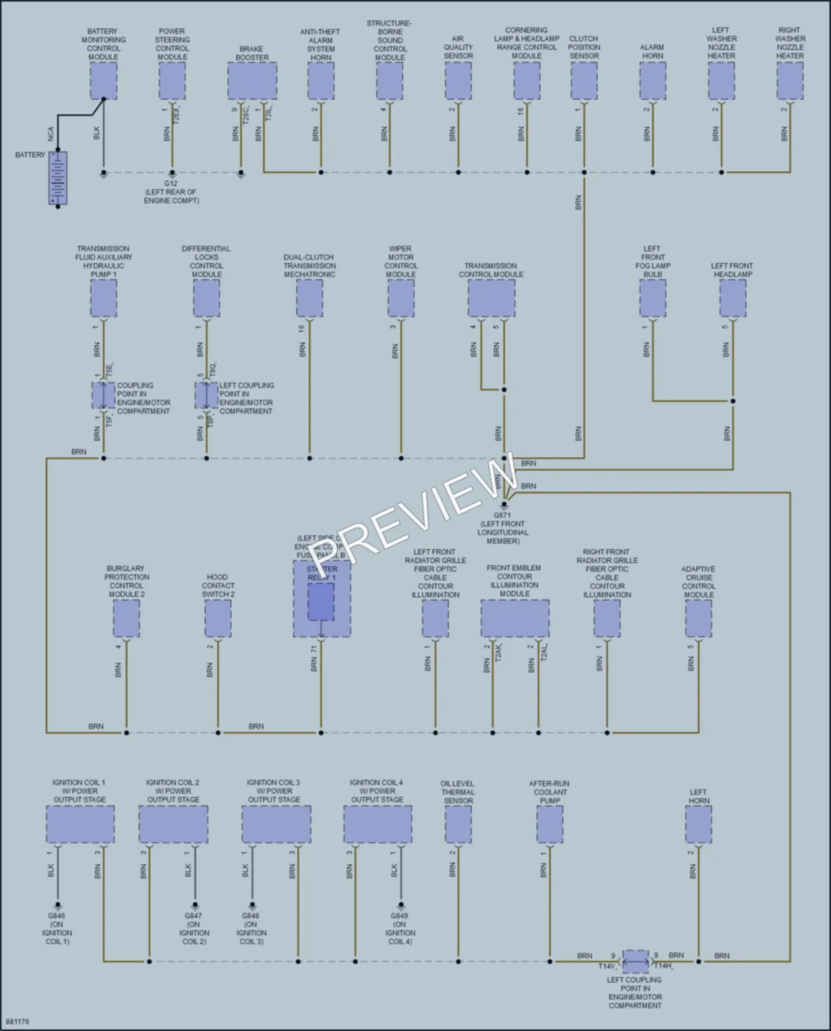 2024 Volkswagen GolfR Ground Distribution wiring diagram preview