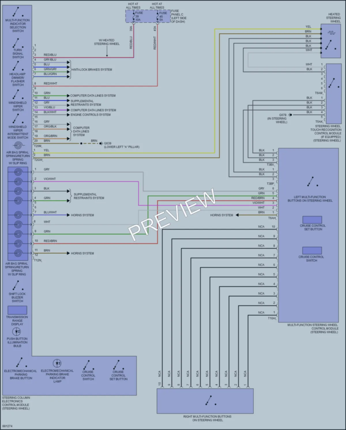 2024 Volkswagen ID4 Body Control Modules wiring diagram preview