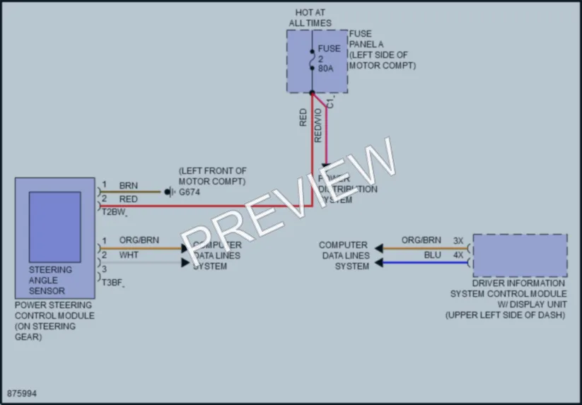 2024 Volkswagen ID4 Electronic Power Steering wiring diagram preview