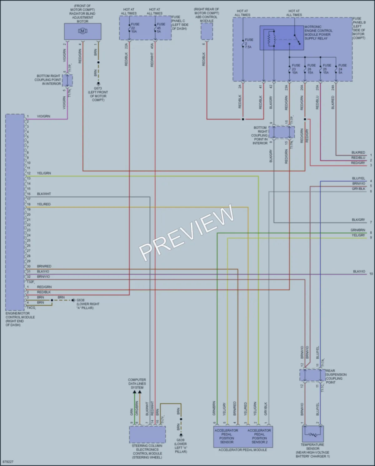 2024 Volkswagen ID4 Engine Performance wiring diagram preview