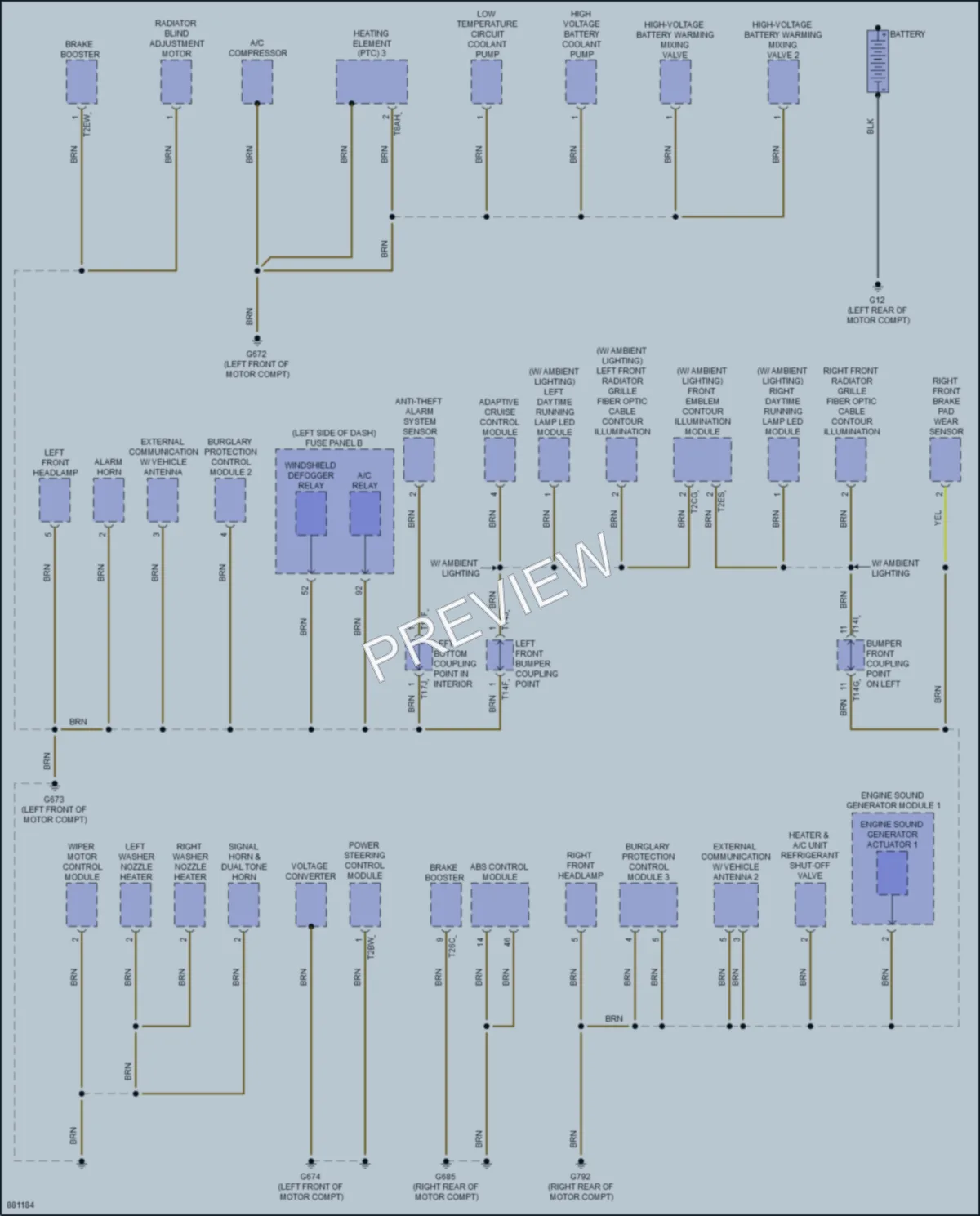 2024 Volkswagen ID4 Ground Distribution wiring diagram preview