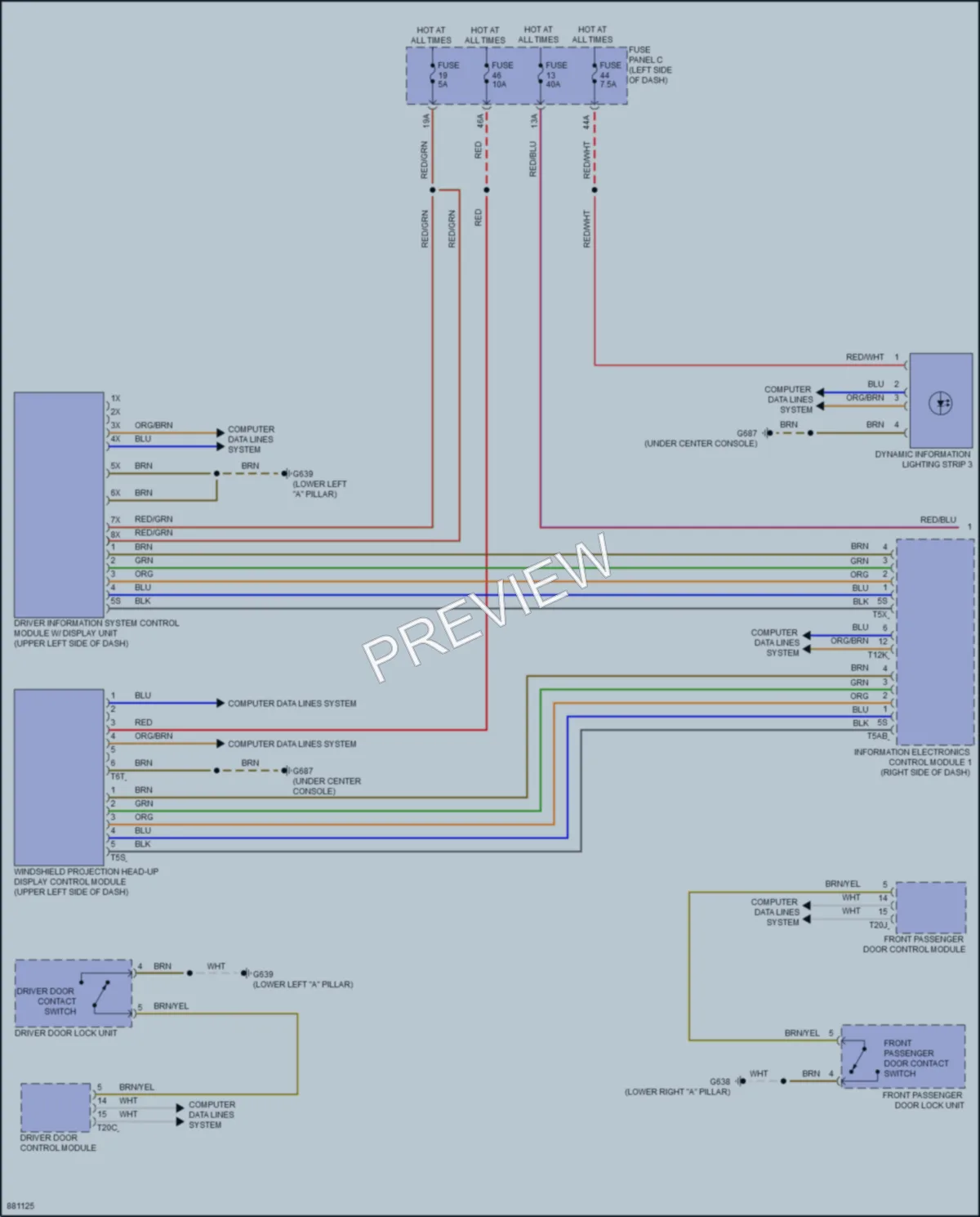 2024 Volkswagen ID4 Instrument Cluster wiring diagram preview
