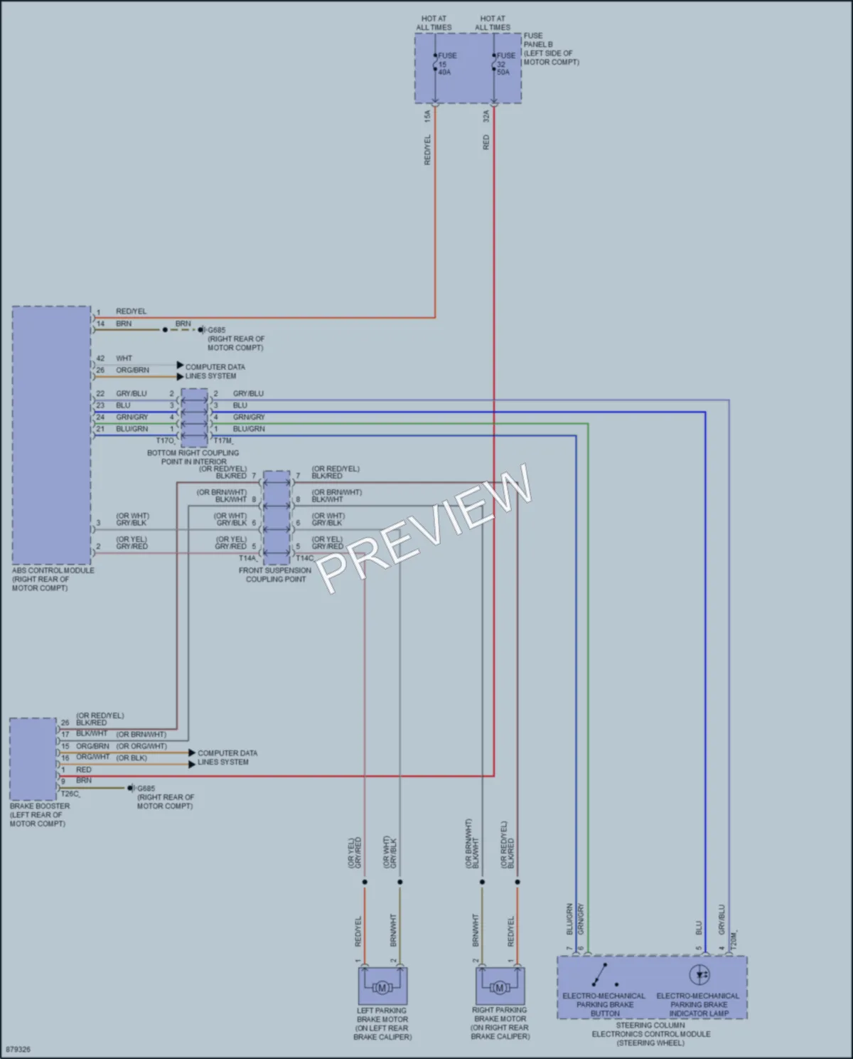 2024 Volkswagen ID4 Shift Interlock wiring diagram preview