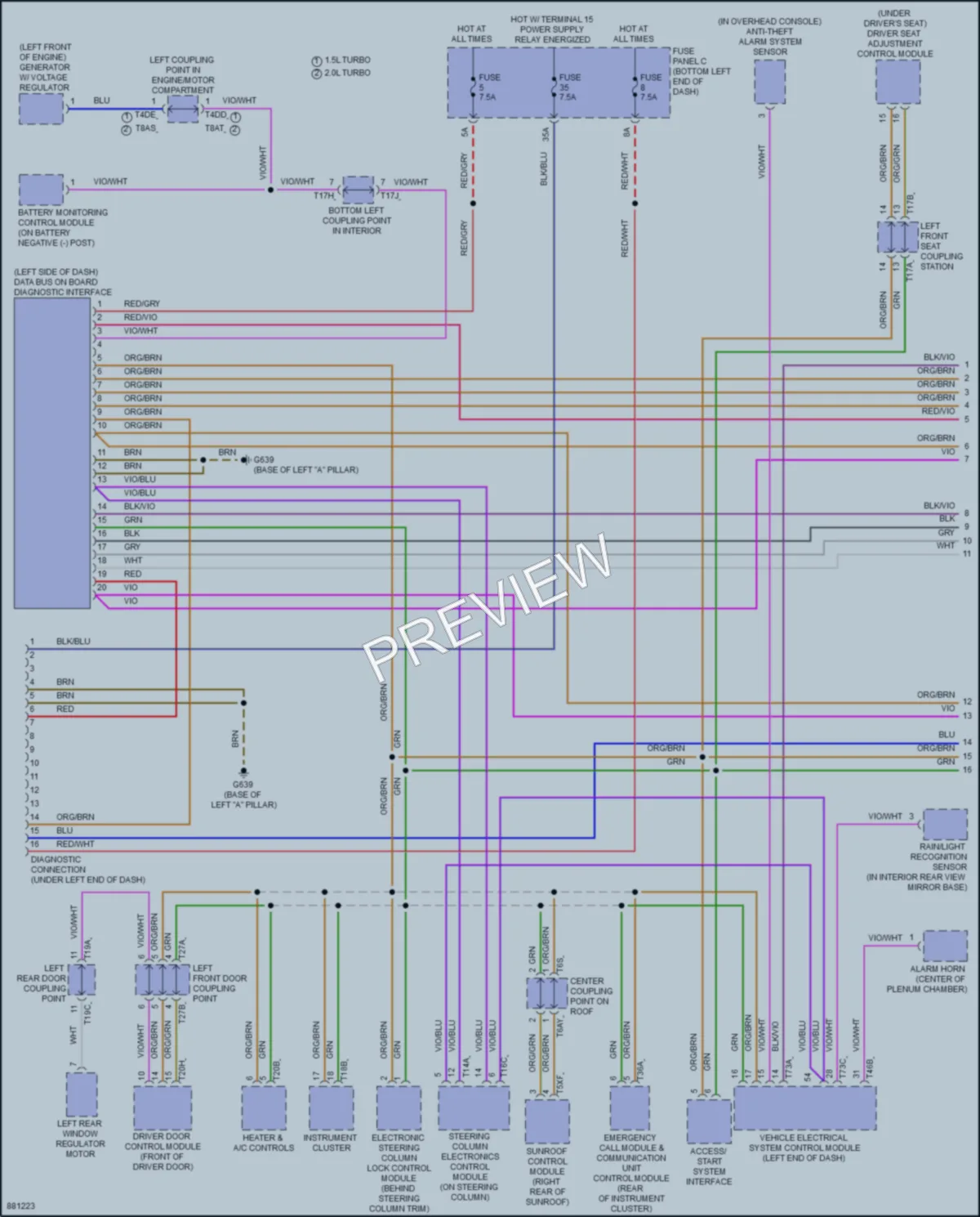 2024 Volkswagen Jetta Computer Data Lines wiring diagram preview