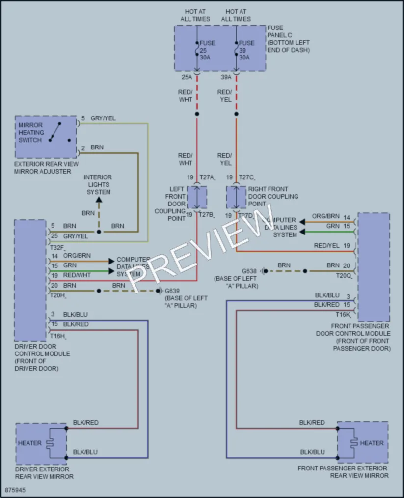 2024 Volkswagen JettaGLI Defoggers wiring diagram preview