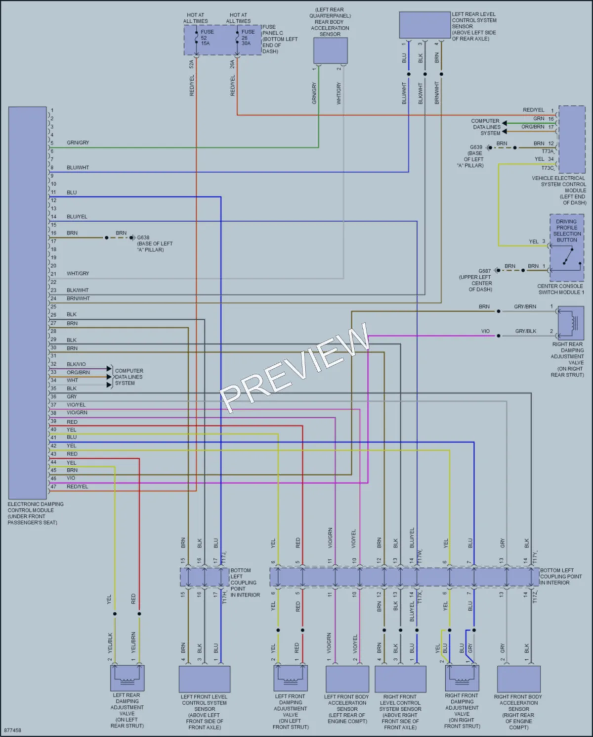2024 Volkswagen JettaGLI Electronic Suspension wiring diagram preview