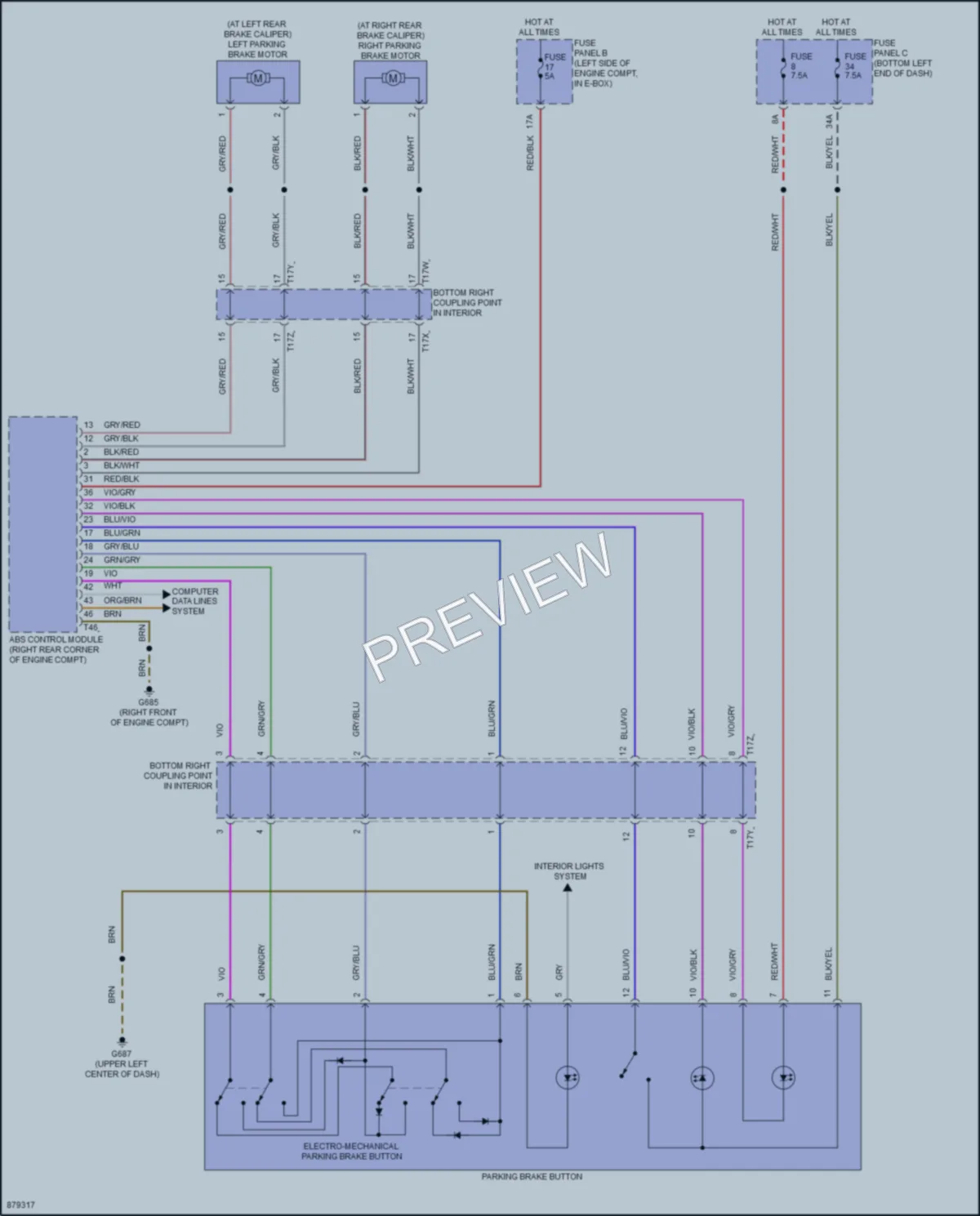 2024 Volkswagen JettaGLI Shift Interlock wiring diagram preview
