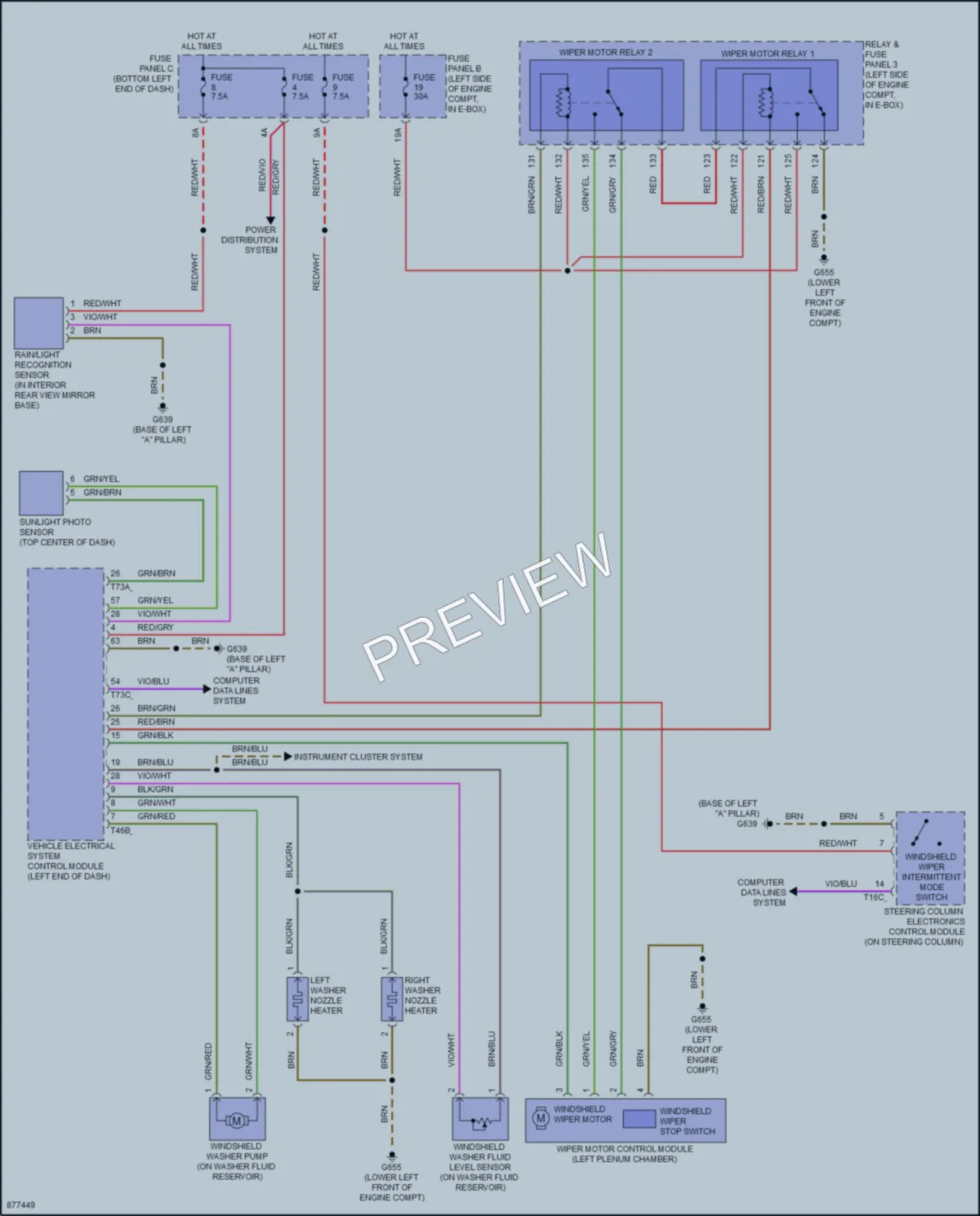 2024 Volkswagen JettaGLI Wiper Washer wiring diagram preview