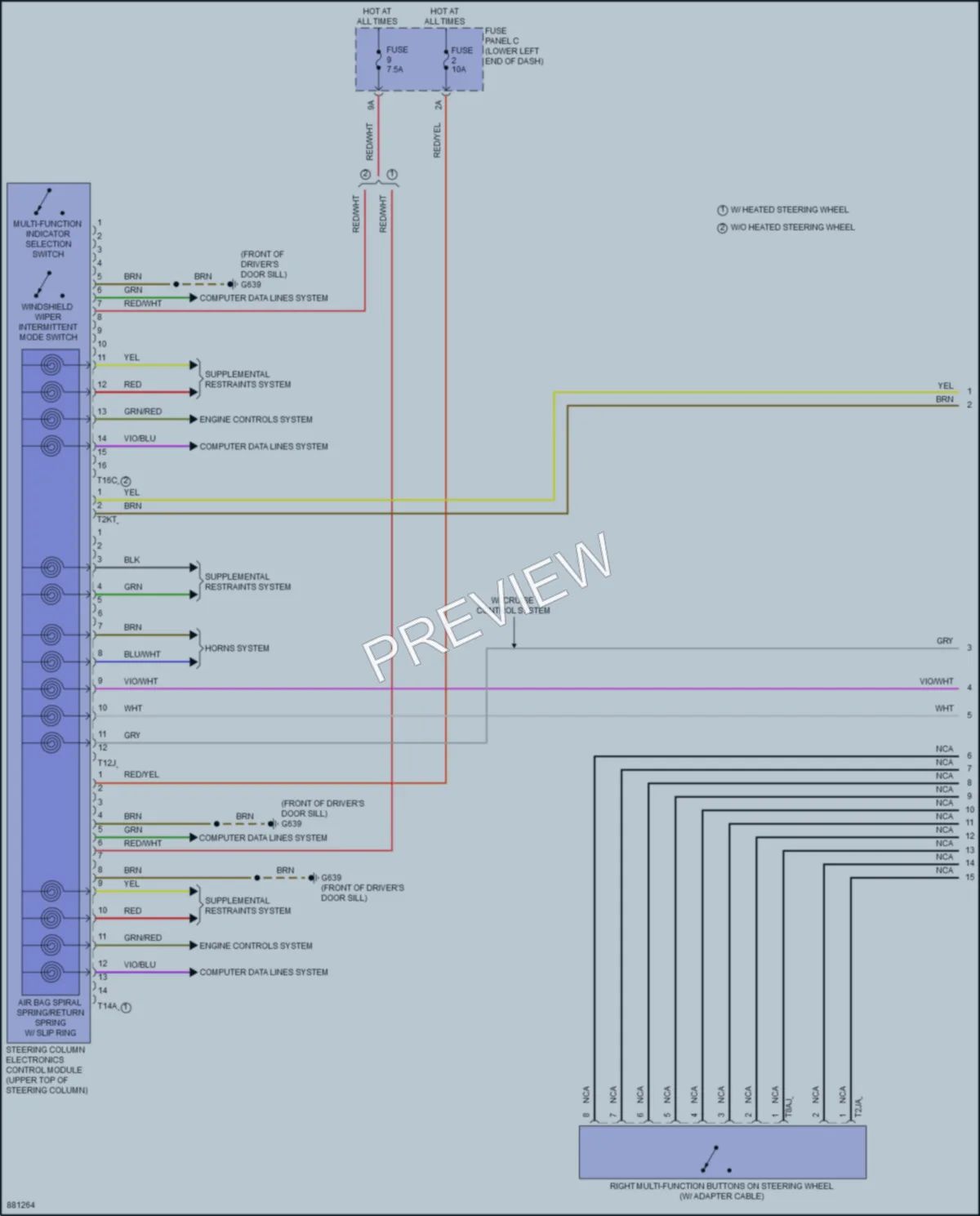 2024 Volkswagen Taos Body Control Modules wiring diagram preview