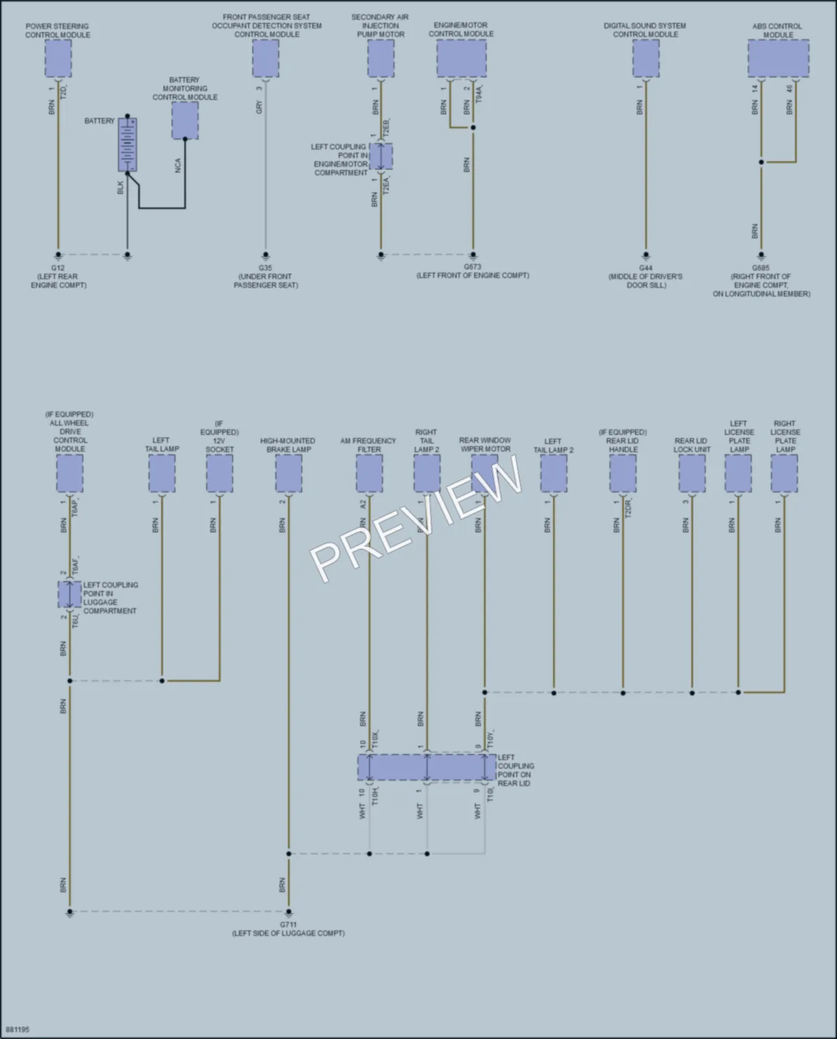2024 Volkswagen Taos Ground Distribution wiring diagram preview