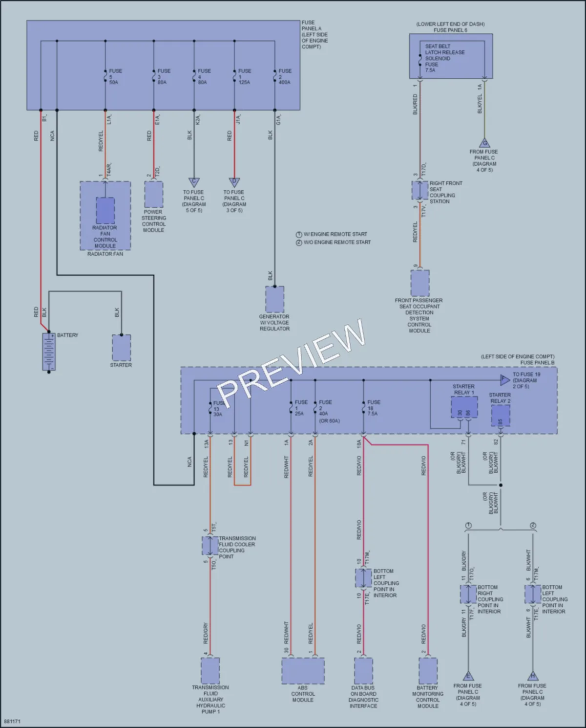 2024 Volkswagen Taos Power Distribution wiring diagram preview