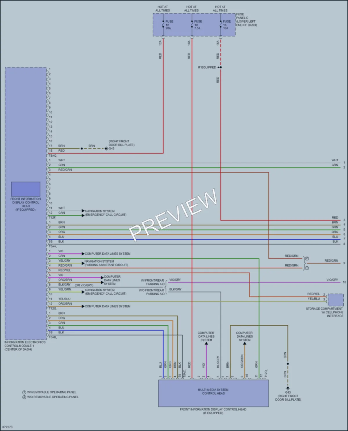 2024 Volkswagen Taos Radio wiring diagram preview