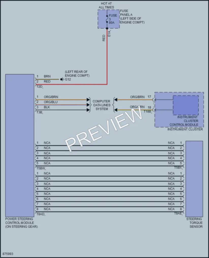 2024 Volkswagen Tiguan Electronic Power Steering wiring diagram preview