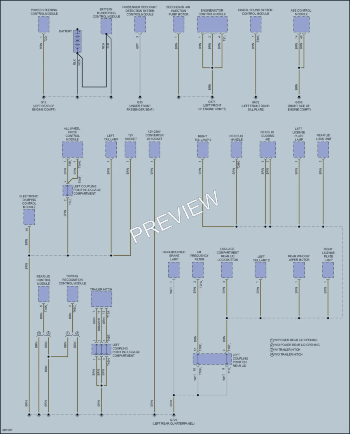 2024 Volkswagen Tiguan Ground Distribution wiring diagram preview
