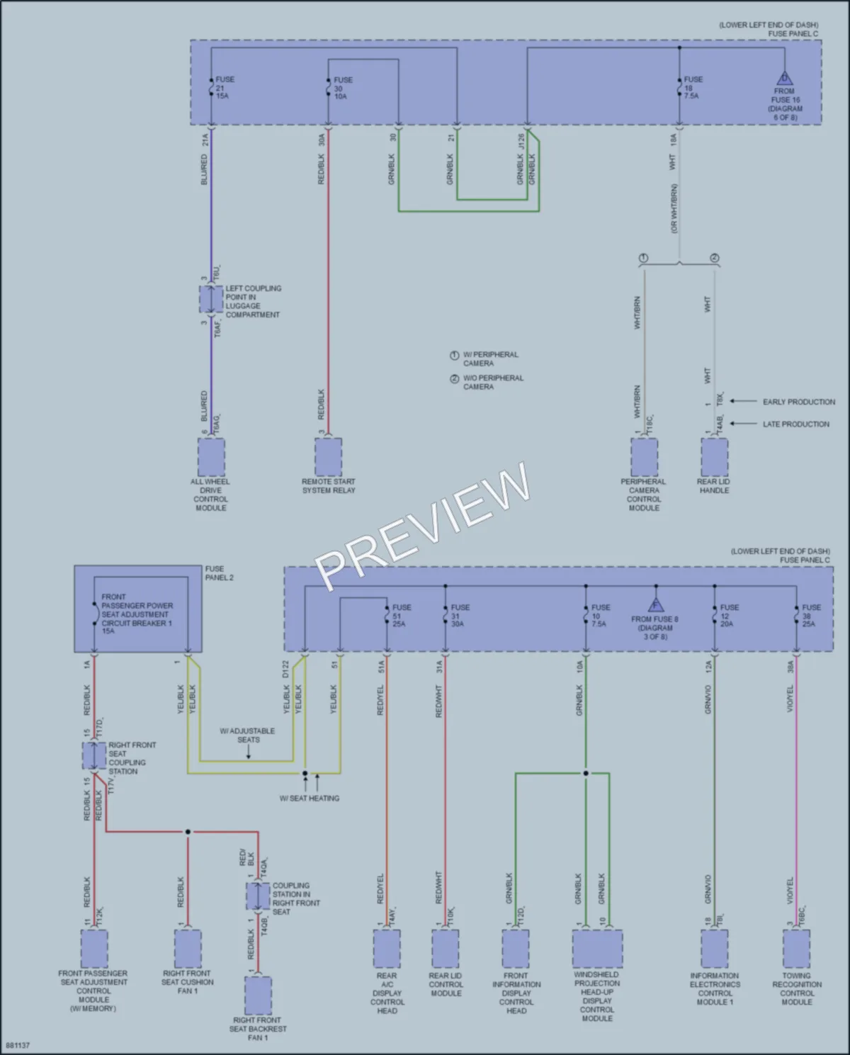 2024 Volkswagen Tiguan Power Distribution wiring diagram preview