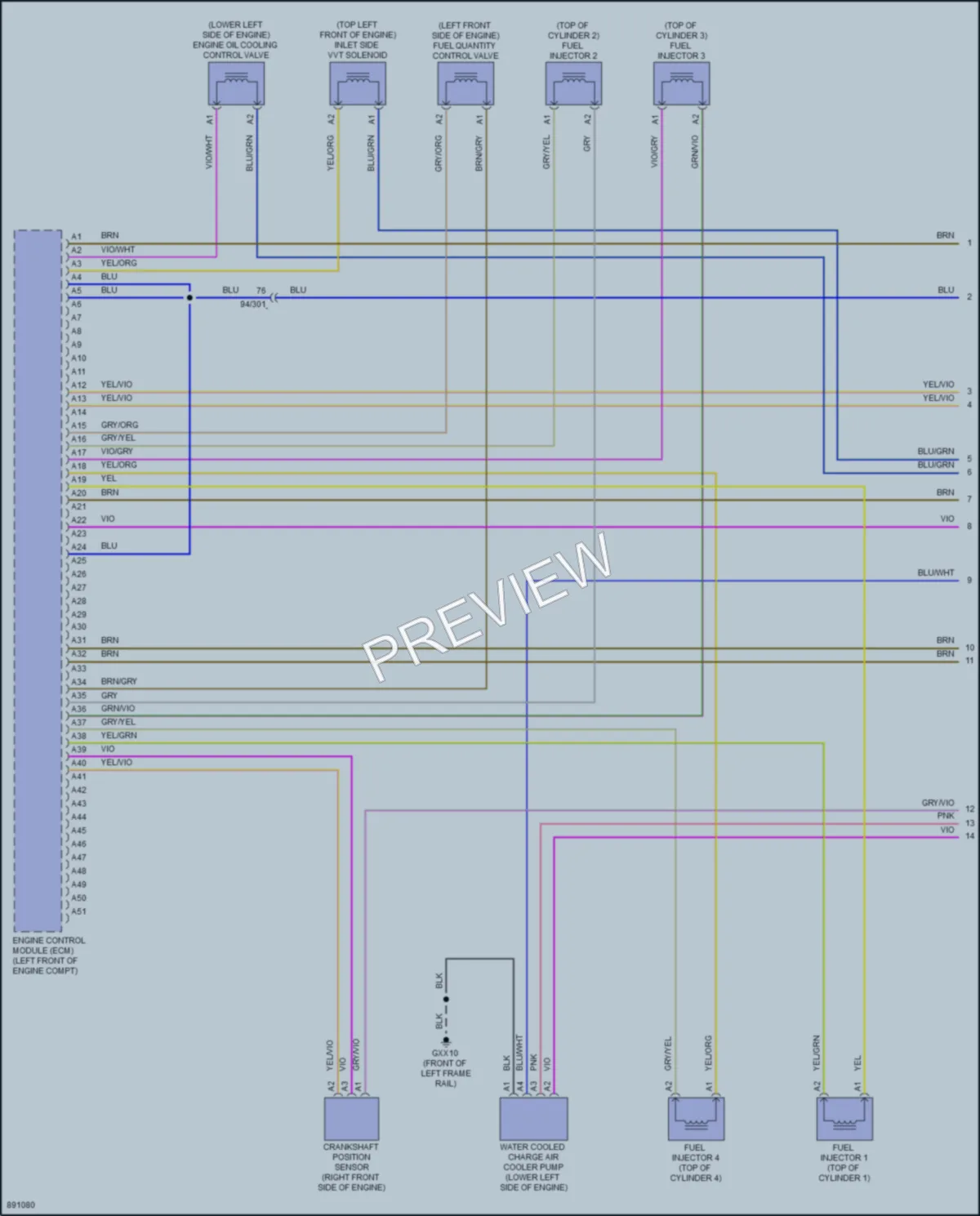 2024 Volvo S60 Engine Performance wiring diagram preview