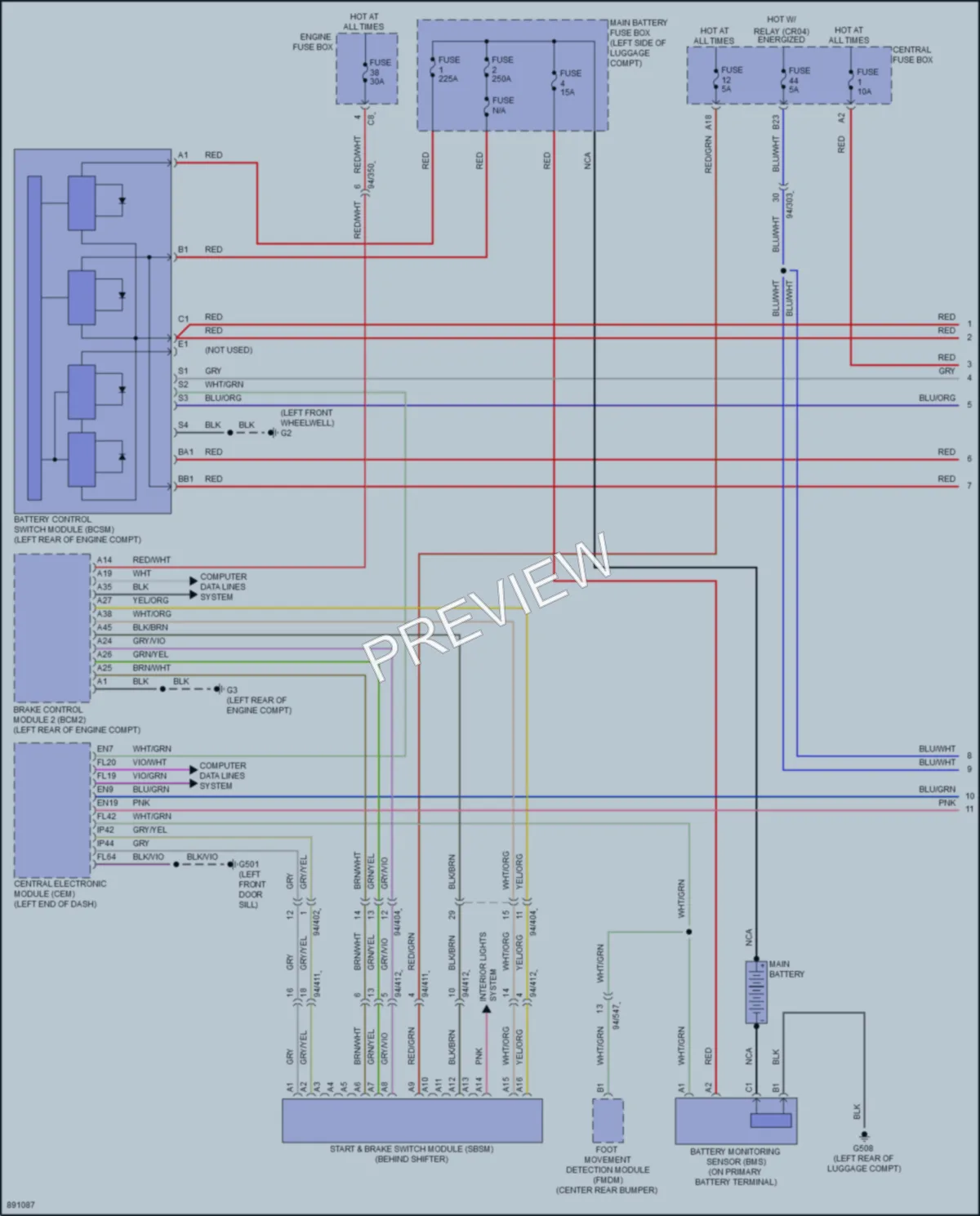 2024 Volvo S60PlugIn Starting Charging wiring diagram preview