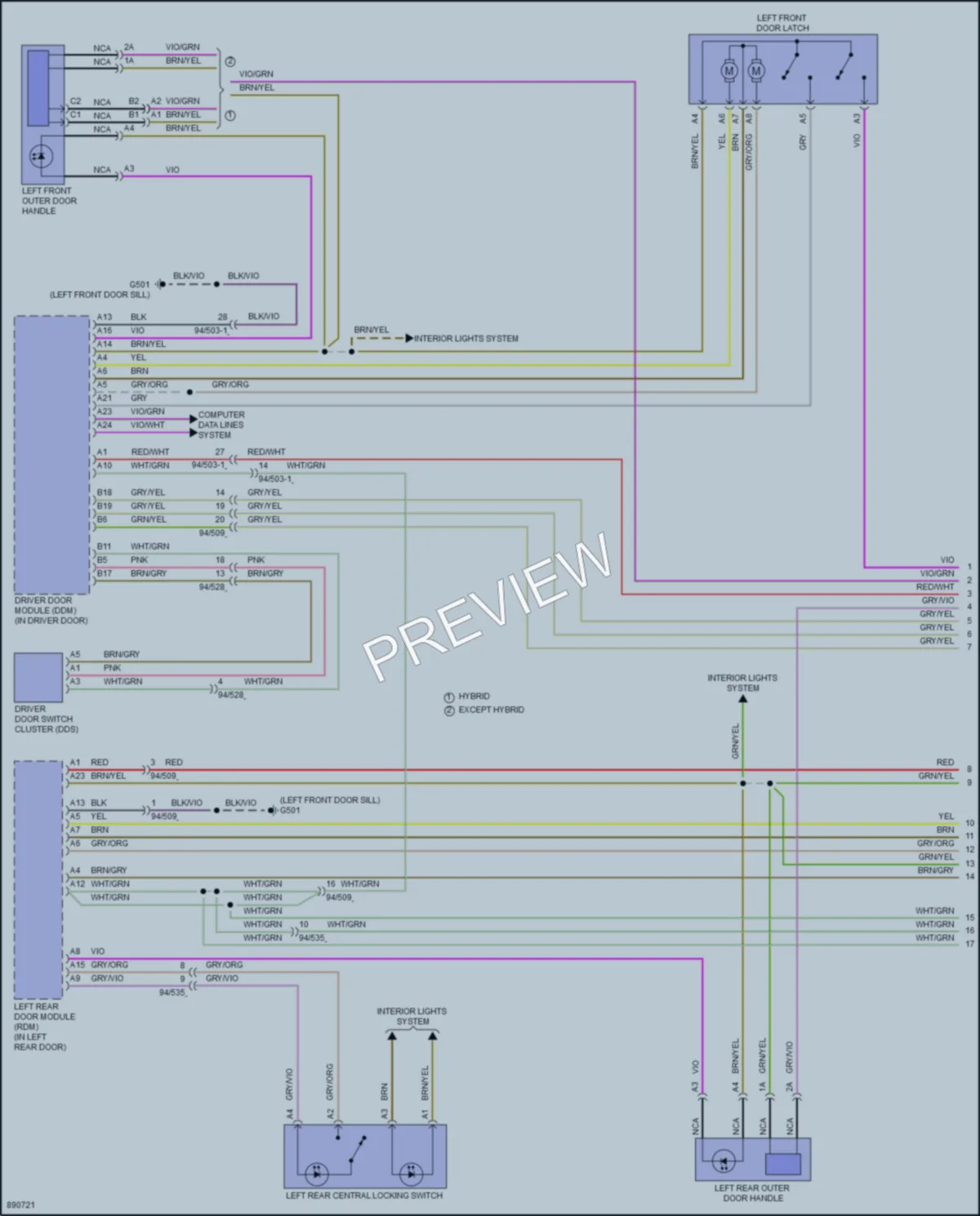 2024 Volvo S90 Anti Theft wiring diagram preview