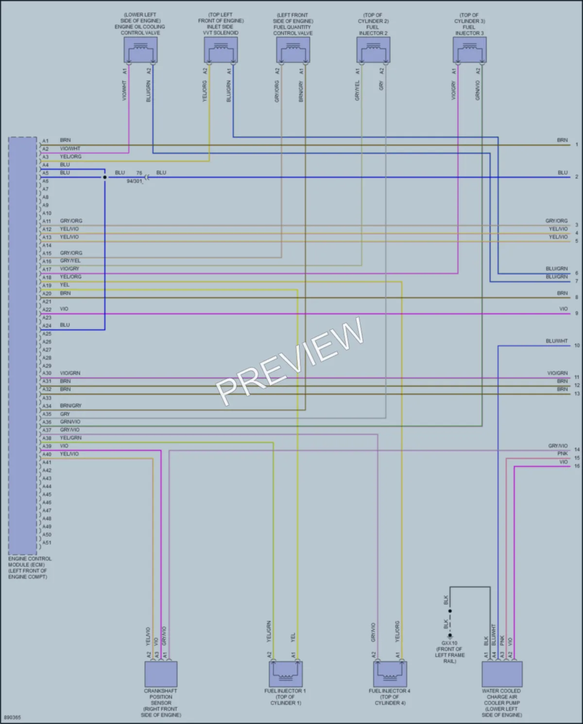 2024 Volvo S90 Engine Performance wiring diagram preview