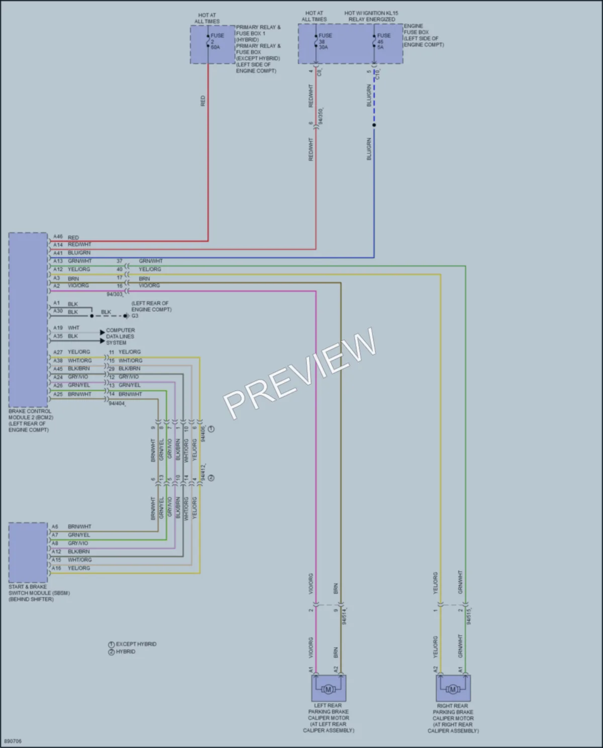 2024 Volvo S90 Shift Interlock wiring diagram preview