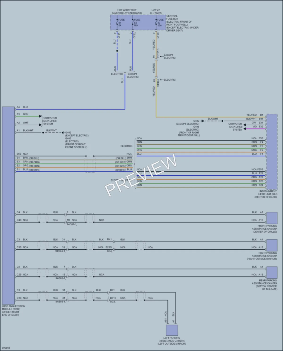 2024 Volvo XC40 Navigation wiring diagram preview