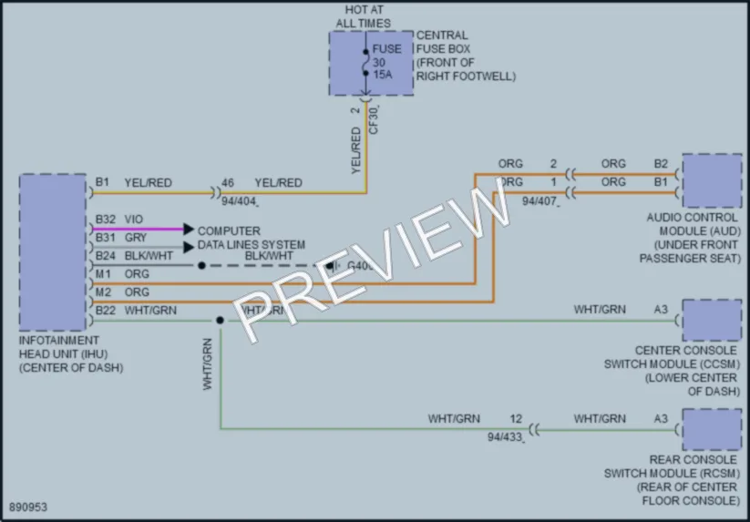 2024 Volvo XC40 Radio wiring diagram preview
