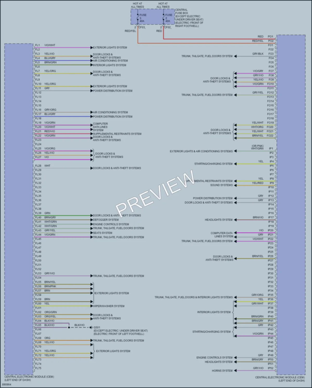 2024 Volvo XC40Electric Body Control Modules wiring diagram preview