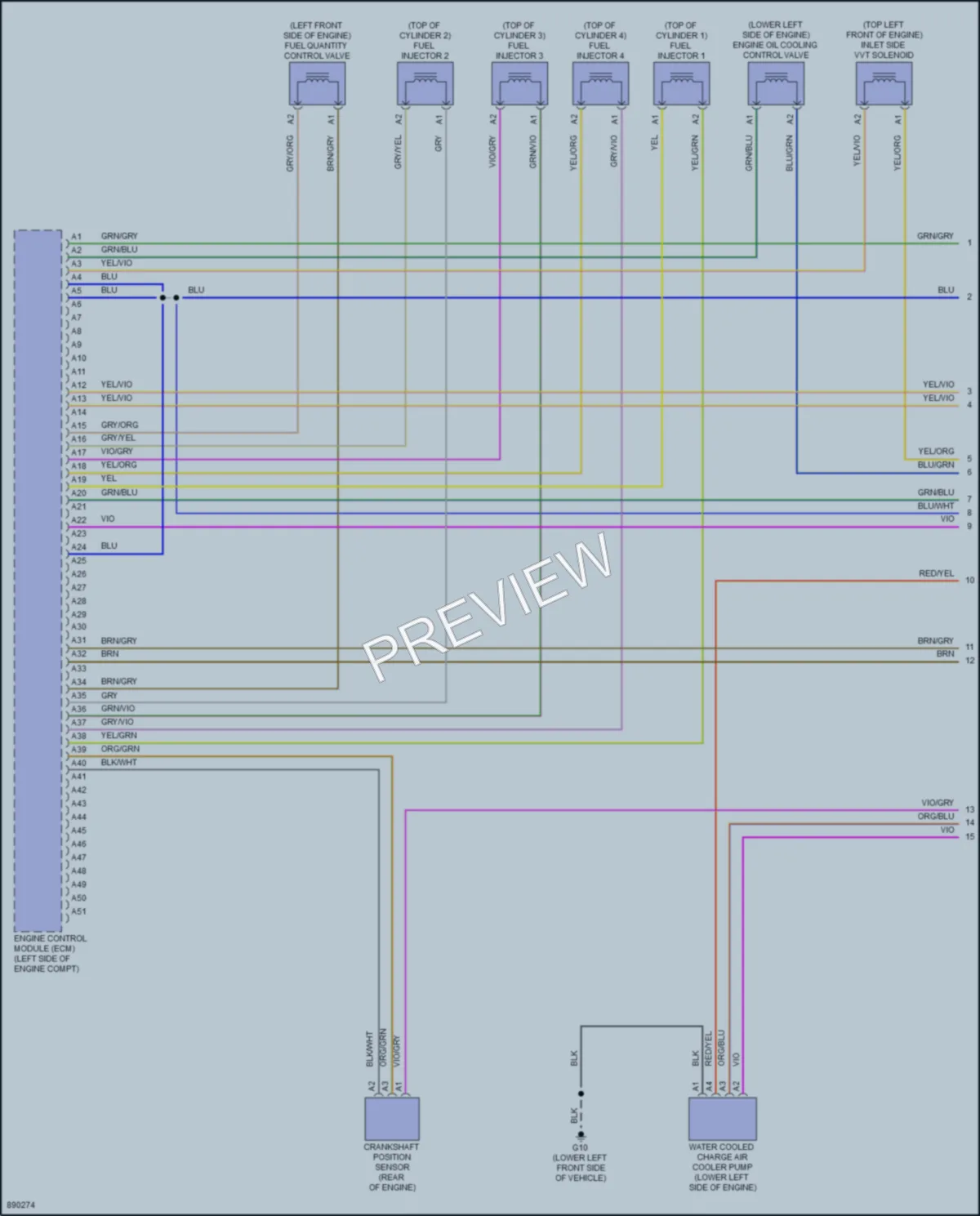 2024 Volvo XC40Electric Engine Performance wiring diagram preview