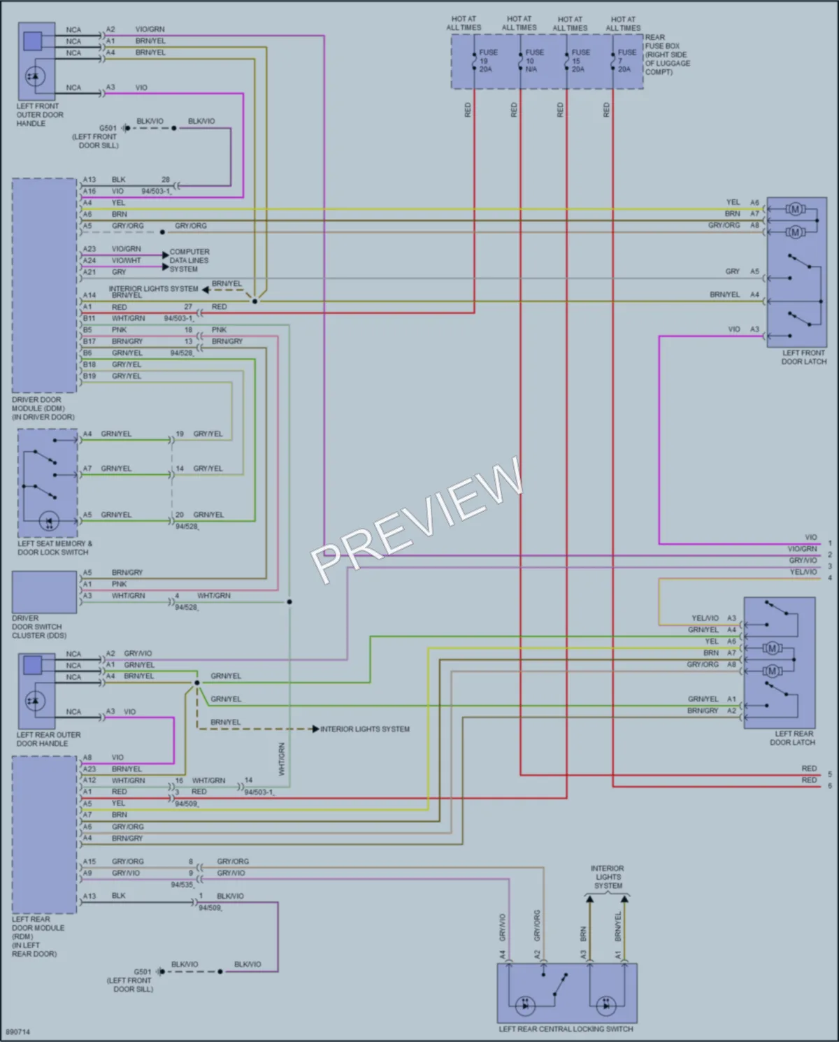 2024 Volvo XC60 Anti Theft wiring diagram preview