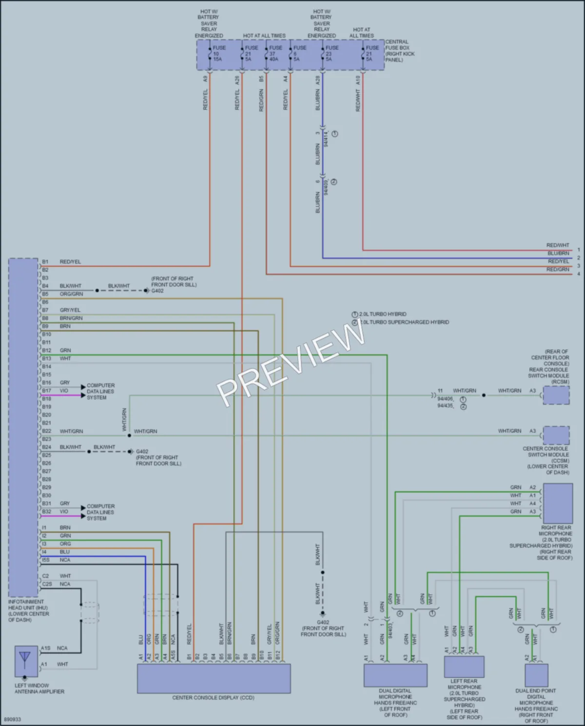 2024 Volvo XC60 Radio wiring diagram preview